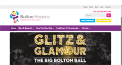 Desktop Screenshot of boltonhospice.org.uk