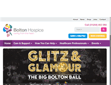 Tablet Screenshot of boltonhospice.org.uk